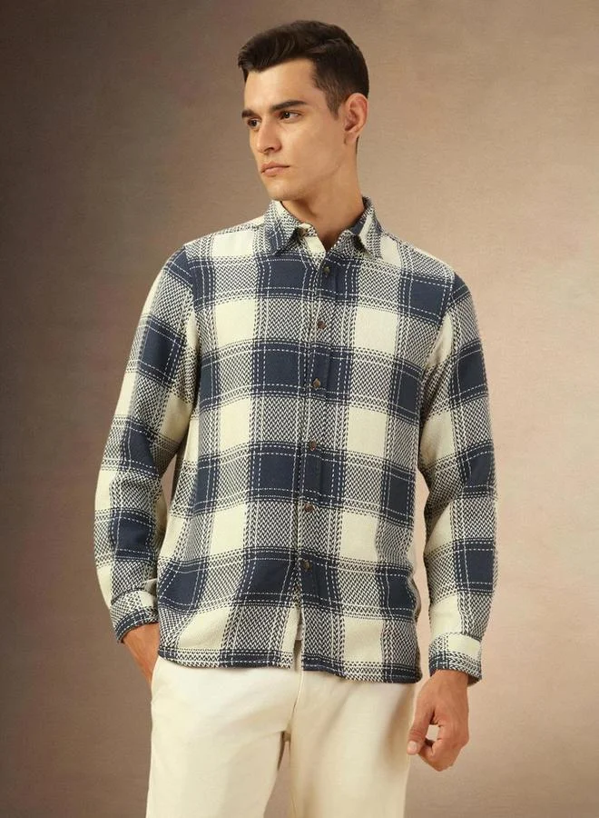 Dennis Lingo Dennis Lingo Checked Button-Down Collar Shirt