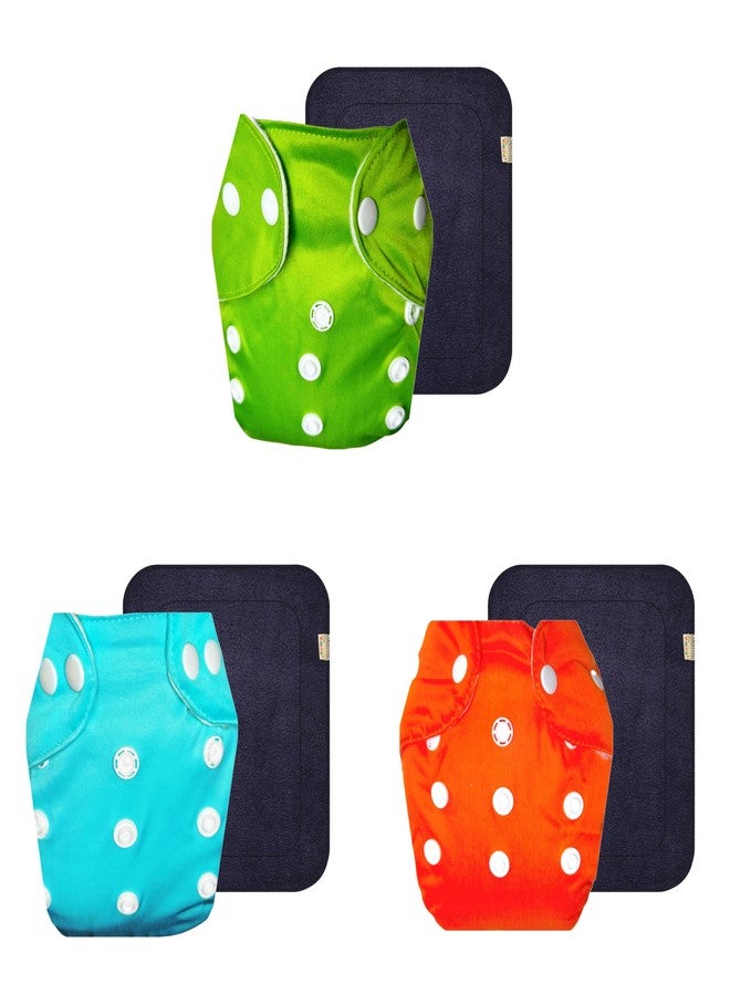 حفاضات قماشية دمبلدو لايت مع حشوة سوداء (عبوة من 3 قطع) | شعور بالجفاف والراحة | تهوية جيدة | مناسبة للسفر | مصممة من قبل أمهات | من 3 أشهر إلى سنتين | للجنسين - Image 1