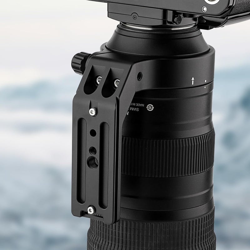 Haoge LMR-N25 Lens Collar Replacement Foot Tripod Mount Ring Stand Base for Nikon AF-S NIKKOR 200-500mm f/5.6E ED VR Lens Built-in Arca Type Quick Release Plate - Image 5