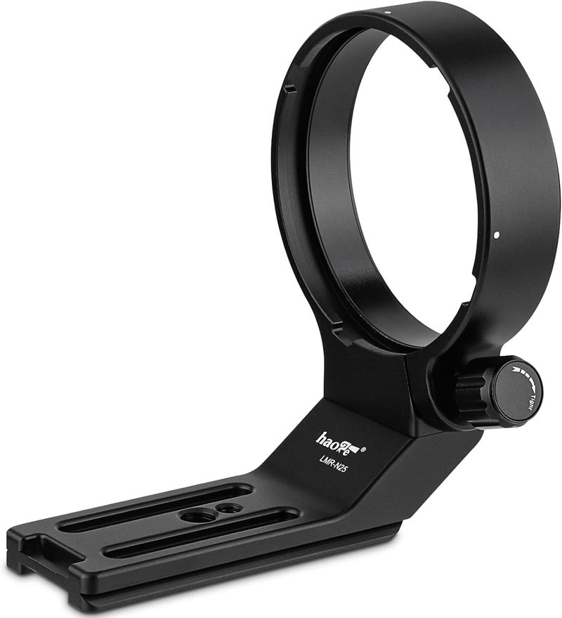 Haoge LMR-N25 Lens Collar Replacement Foot Tripod Mount Ring Stand Base for Nikon AF-S NIKKOR 200-500mm f/5.6E ED VR Lens Built-in Arca Type Quick Release Plate - Image 1
