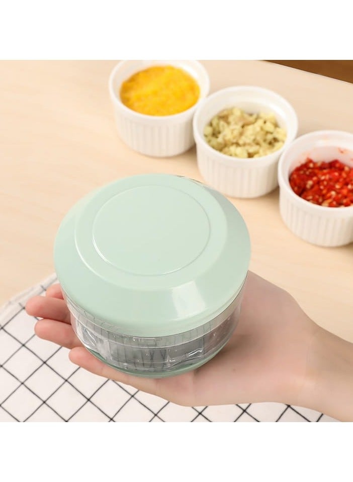 2-in-1 Manual & Handheld Garlic Crusher – Mini Food Chopper & Stirrer with Easy-Clean Design, Multifunctional Plastic Garlic Masher for Home Use  - Image 2