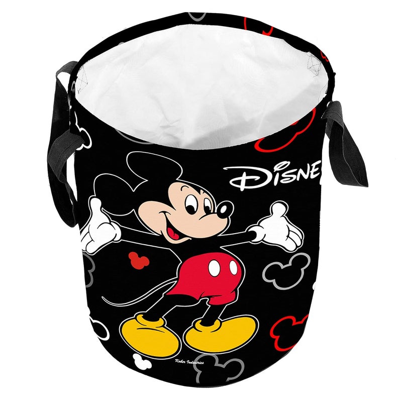 Kuber Industries Disney Print 2 Pieces Waterproof Cotton Laundry Bag, Toy Storage, Laundry Basket Organizer 45 L (Black & Red)-KUBMART1603 - Image 2