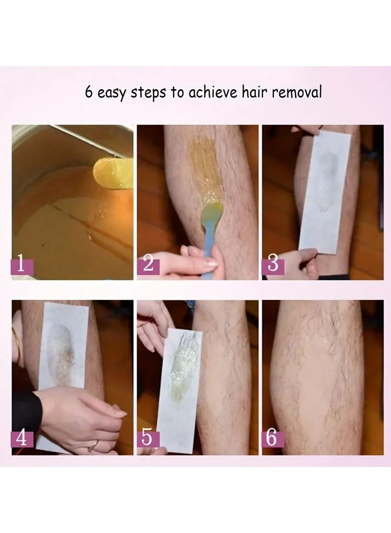 Wax Heater and Wax Cartridge  Depilatory Paper Epilator Set