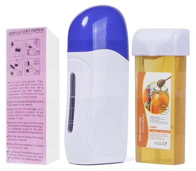 ORiTi Wax Heater and Wax Cartridge  Depilatory Paper Epilator Set - Image 1