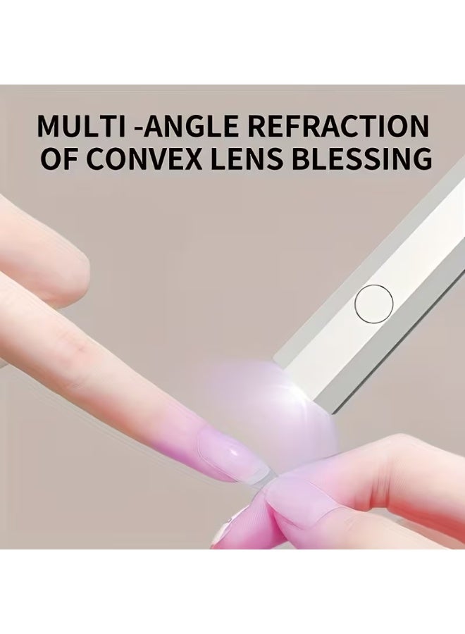 LANGMANNI [Mini Gel Nail Lamp] Wireless Mini Handheld Gel Nail Polish Curing Lamp with Digital Display | Portable, Compact, Easy to Carry | Suitable for Home Manicure Salons, Convenient for Traveling, High-Quality Gift - Image 4
