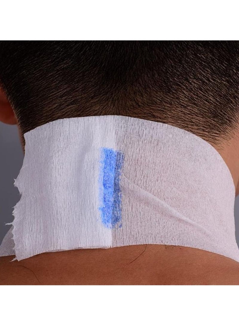 ORiTi 5pcsl Professional Disposable Barber Neck Strip - Stretchy Paper Neck Band for Hairdressing Accessory Tools - Protects Neck and Hair from Cuts and Scratches  - Image 2