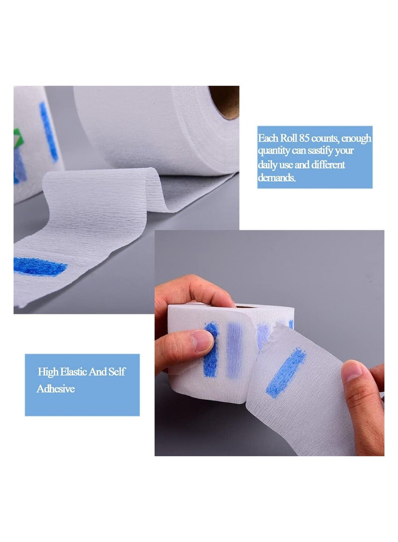 ORiTi 5pcsl Professional Disposable Barber Neck Strip - Stretchy Paper Neck Band for Hairdressing Accessory Tools - Protects Neck and Hair from Cuts and Scratches  - Image 3