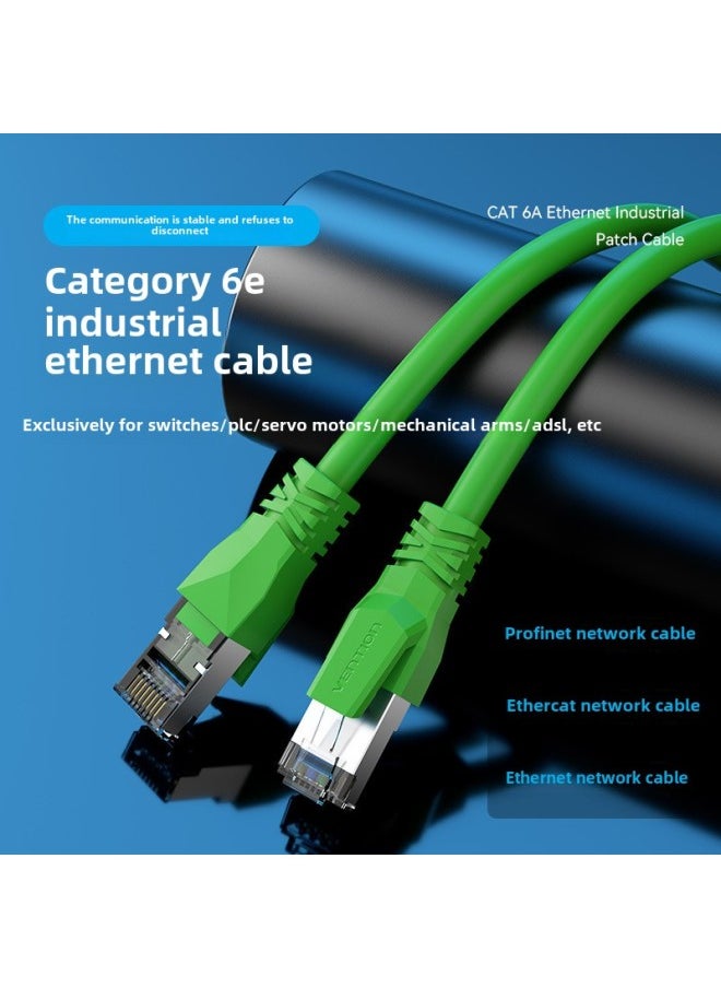 Generic Profinet Industrial Network Cable Super 66 Gigabit Servo EtherCAT High Flexible Drag Chain Shielding Finished Product Purple-Color:Purple Category 6e 8-core High Soft Double Shielding-Line Length:50m  - Image 1