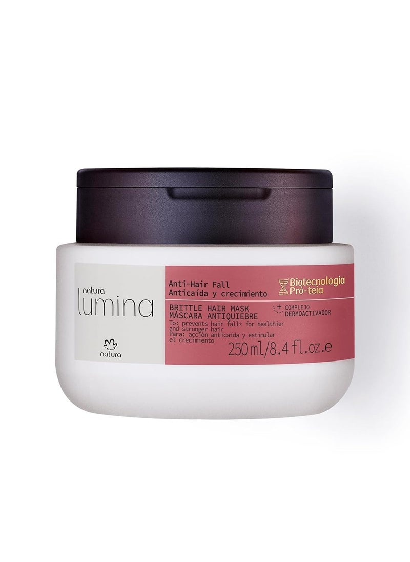 Natura - natura Lumina Anti-Hair Fall Brittle Hair Mask - Intense Hair Loss Reduction - Combats Hair Thinning - Accelerate Hair Growth - Densifies Hair - Vegan & Cruelty-Free Hair Care - 250ml - Image 1