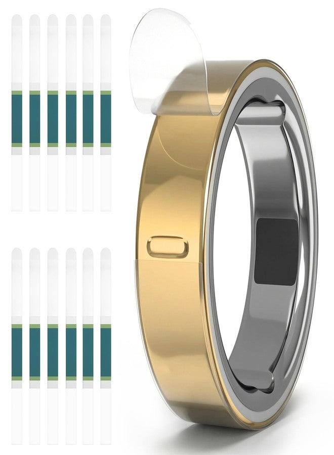 BandRain 12 Pack Ultra-Thin Clear Protector for Oura Ring Gen 4/4 Ceramic/Oura Ring Gen 3, Invisible Transparent Anti-Scratch Protective Film Smart Rings Skin Cover - Image 1