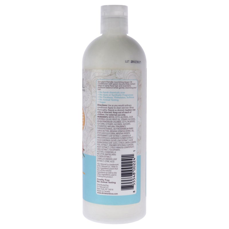 Dr. Natural Nourishing Argan Oil Hair Conditioner - Hydrating Conditioner for Women and Men with Shea Butter - Frizz Control and Hair Growth - 16 oz - Image 2