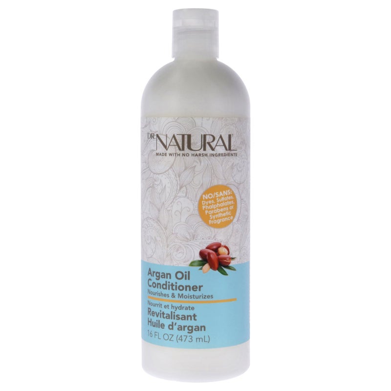 Dr. Natural Nourishing Argan Oil Hair Conditioner - Hydrating Conditioner for Women and Men with Shea Butter - Frizz Control and Hair Growth - 16 oz - Image 1