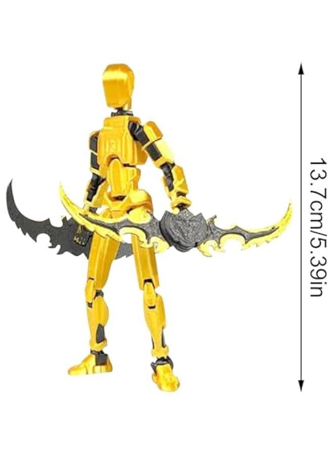 2024 New Generation T13 Lucky 13 Action Figure, Multi-Joint Movable Robot, PVC Model Full Body Mobile Robot Desktop Decoration - Image 4