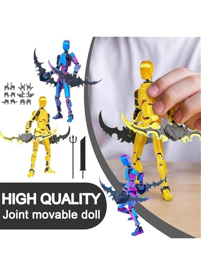 2024 New Generation T13 Lucky 13 Action Figure, Multi-Joint Movable Robot, PVC Model Full Body Mobile Robot Desktop Decoration - Image 5