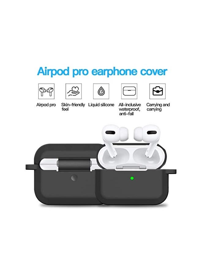 erorex - Showay Silicone Cover For Air Pods Pro 1St And Air Pods Pro 2Nd Black Compatible With Air Pods Pro 2 Case Cover 2022 And Air Pods Pro Case 2019 - Image 1