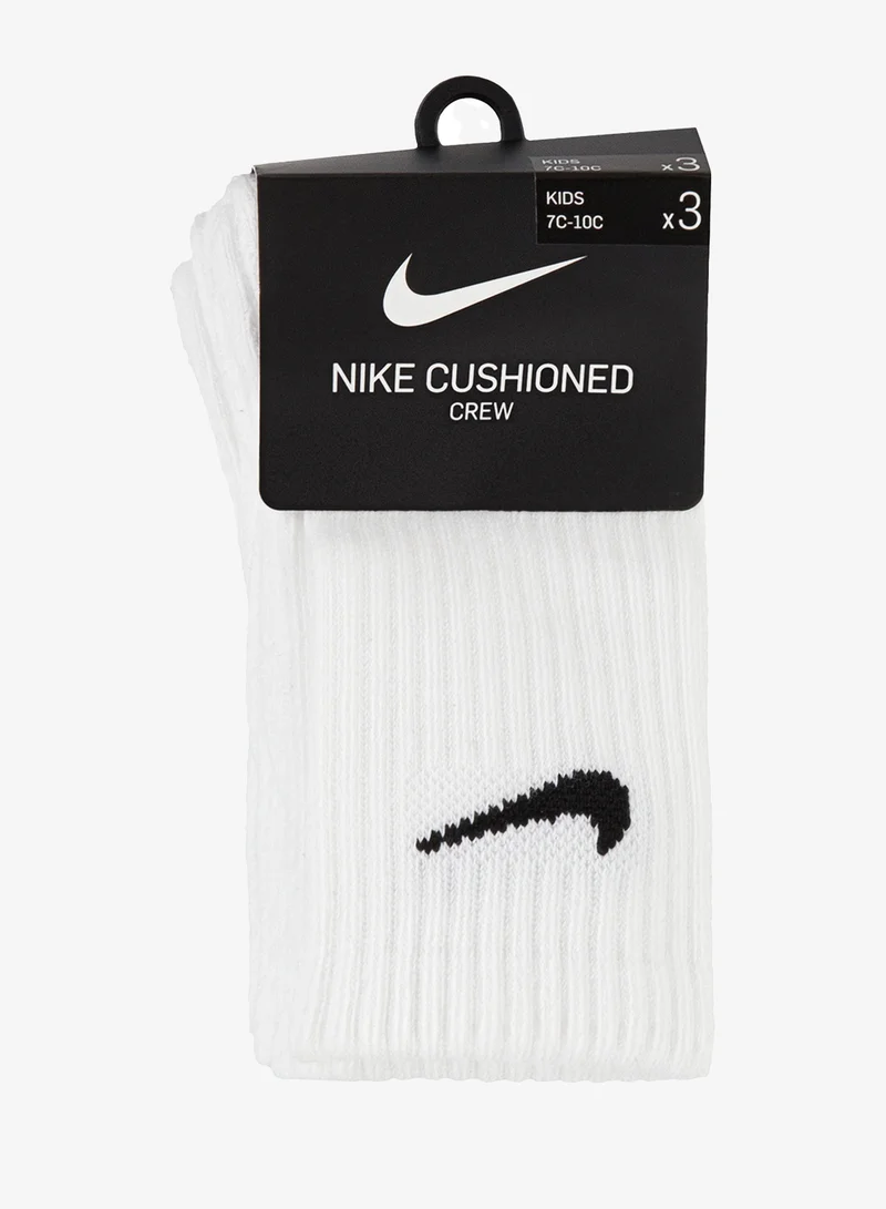 نايكي طقم جوارب أساسية برقبة دائرية للأطفال قطع