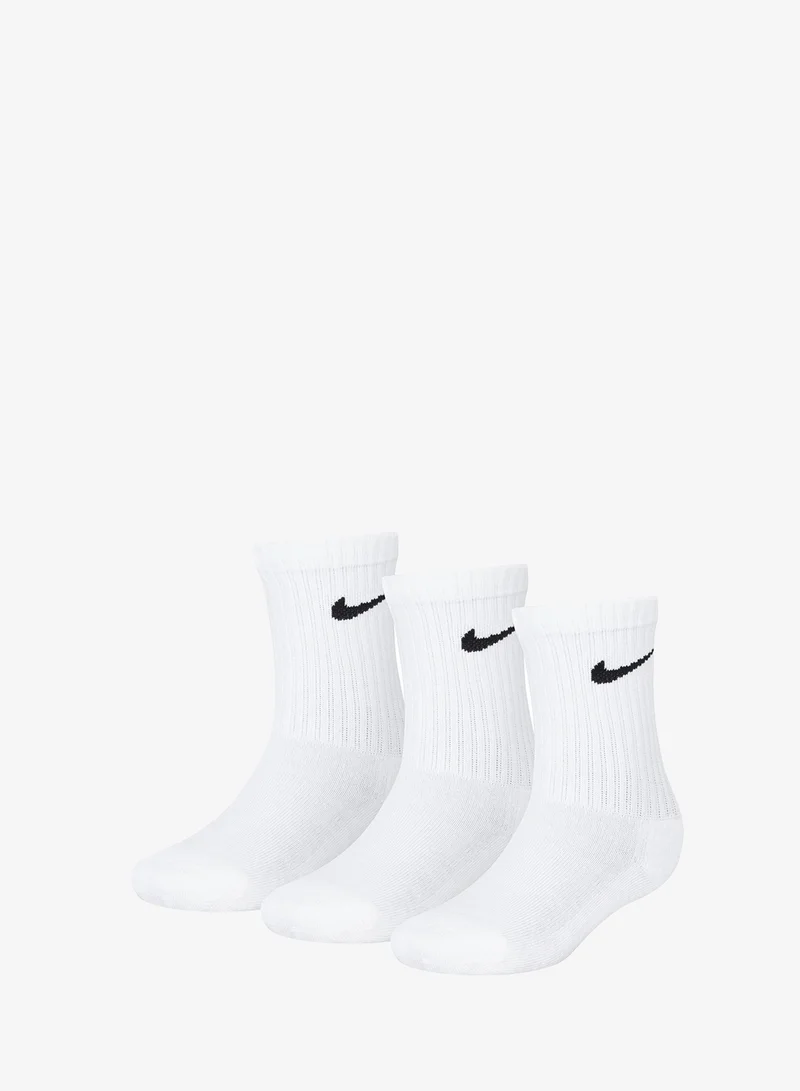 Nike Kids 3 Pack Basic Crew Socks