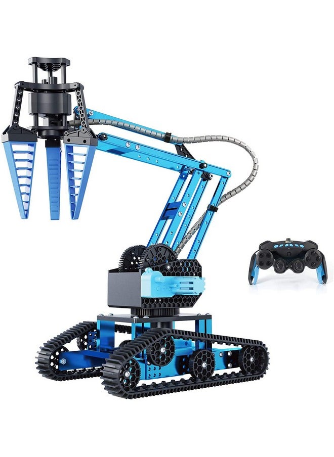 Top Race 15 Channels 2.4G Remote Control Robot Arm | Diy 151 Pcs Electronic Rc Toys Educational | Alloy Metal Mechanical Robotic Arm Building Kit | Take Apart Stem Hobby Gift Toy For Kids 8+ & Adults  - Image 1