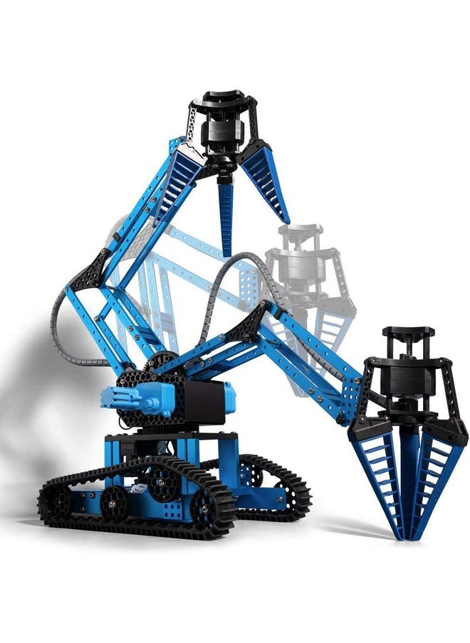 Top Race 15 Channels 2.4G Remote Control Robot Arm | Diy 151 Pcs Electronic Rc Toys Educational | Alloy Metal Mechanical Robotic Arm Building Kit | Take Apart Stem Hobby Gift Toy For Kids 8+ & Adults  - Image 3