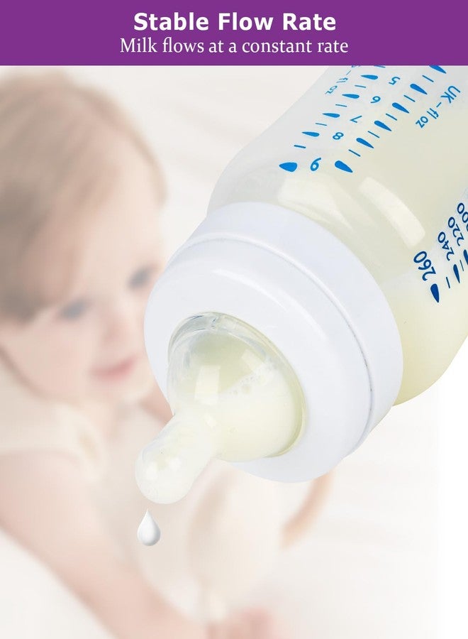 joyfeed Silicone Nipples for Philips Avent Anti-Colic Baby Bottles,Size 2,Replacement Bottle Nipple,3m+,Meudim Flow, 4 Count - Image 5