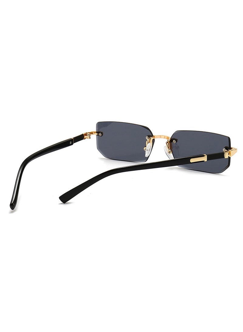 Youque Retro Personalized Frameless Fashion Trend UV Protection Sunglasses Unisex - Image 3