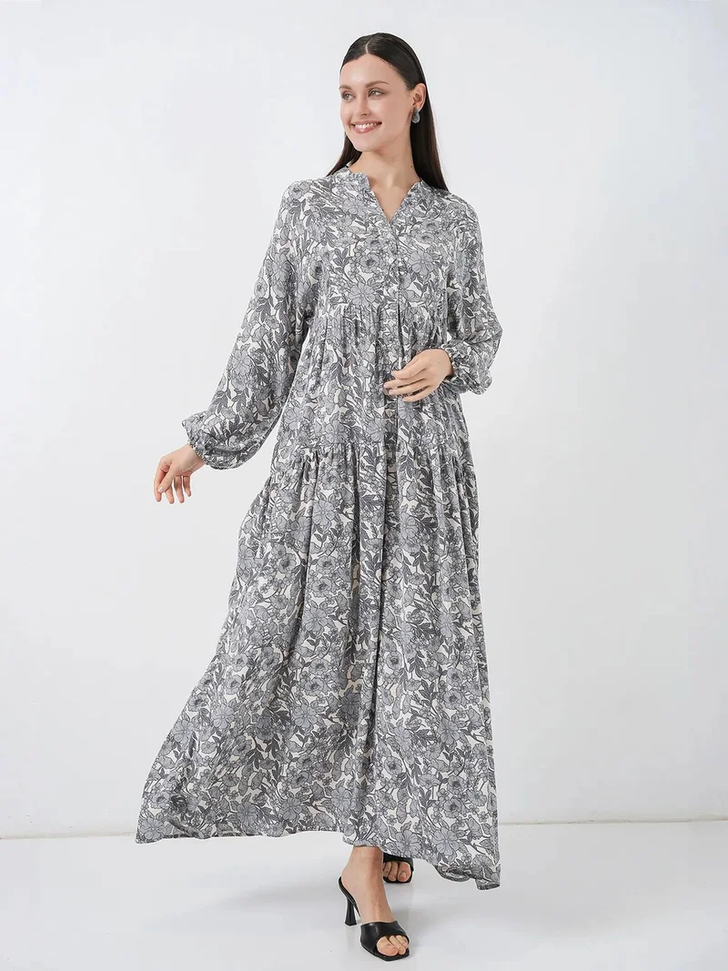 بيغ دارت BDART Patterned V-Neck Maxi Dress