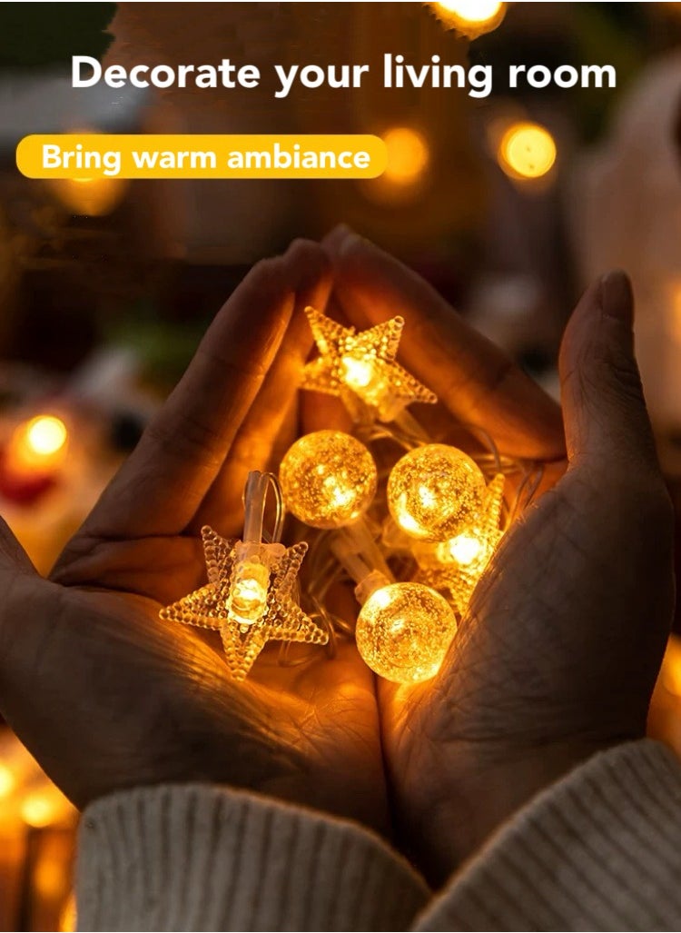 Oasis Casa 3M/6M LED Fairy Lights, Outdoor String Lights for Decoration, Living Room Decoration Battery Operated, Decorative Lights for Christmas Home Decor Ramadan Decorations Balcony Decor Camping Party Garden Patio  - Image 2