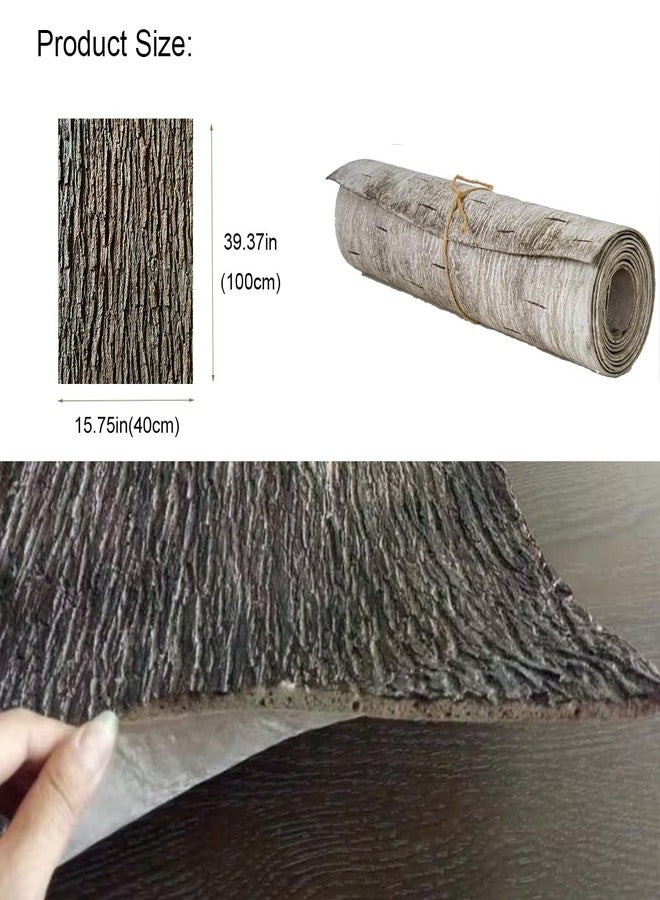 BOALORD لحاء شجرة صناعي من BOALORD، مقاس 15.75 × 39.37 بوصة، لحاء صناعي لتزيين الأعمدة والأنابيب، لوحة لحاء شجرة صناعية قابلة للقص للأعمدة والجدران والأرضيات وتزيين الأشجار - Image 3