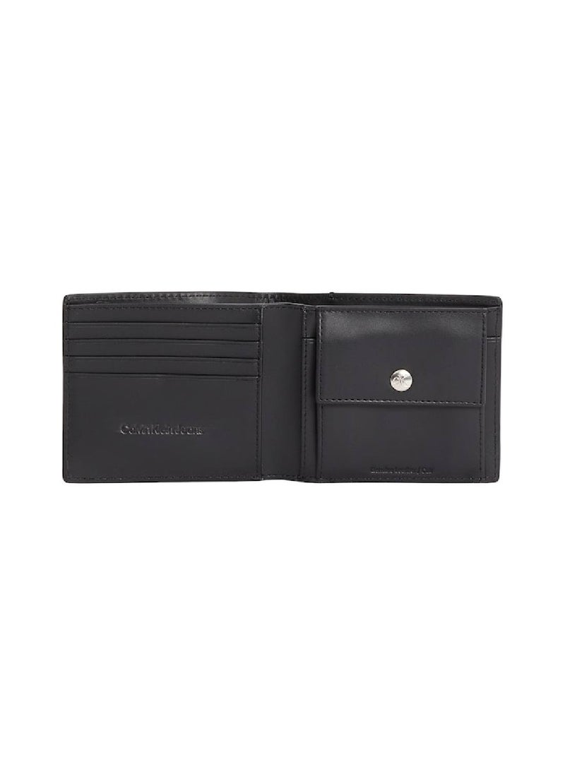 Calvin Klein Jeans Men's Bifold Wallet - Leather, Black  - Image 3