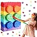 PullCrease Building Blocks Piata Bundle Includes Fiesta Piata with Blindfold Bat Stick Confetti 16 Inch Party Piatas for Birthday Party Kids Mexican Cinco De Mayo Supplies Set of 4 - Image 3