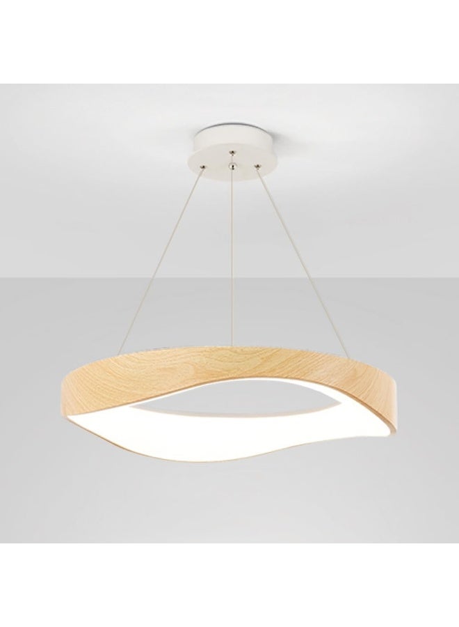 Modern Wooden LED Pendant Light for Living Room | Nordic Hanging Ceiling Lamp | Dimmable LED Chandelier for Bedroom, Dining Room & Home Décor | Energy-Efficient Designer Lighting Fixture - Image 1
