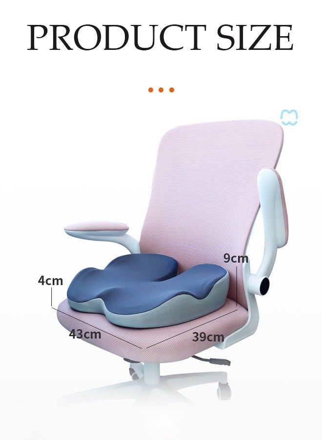 DUNISO Memory Foam Seat Cushion, slow rebound cushion with breathable holes, relieves sciatica and back pain, suitable for office chairs, car seats, airplanes - Image 4