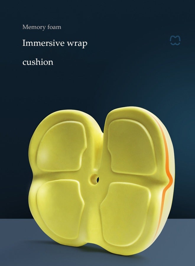 DUNISO Memory Foam Seat Cushion, slow rebound cushion with breathable holes, relieves sciatica and back pain, suitable for office chairs, car seats, airplanes - Image 3