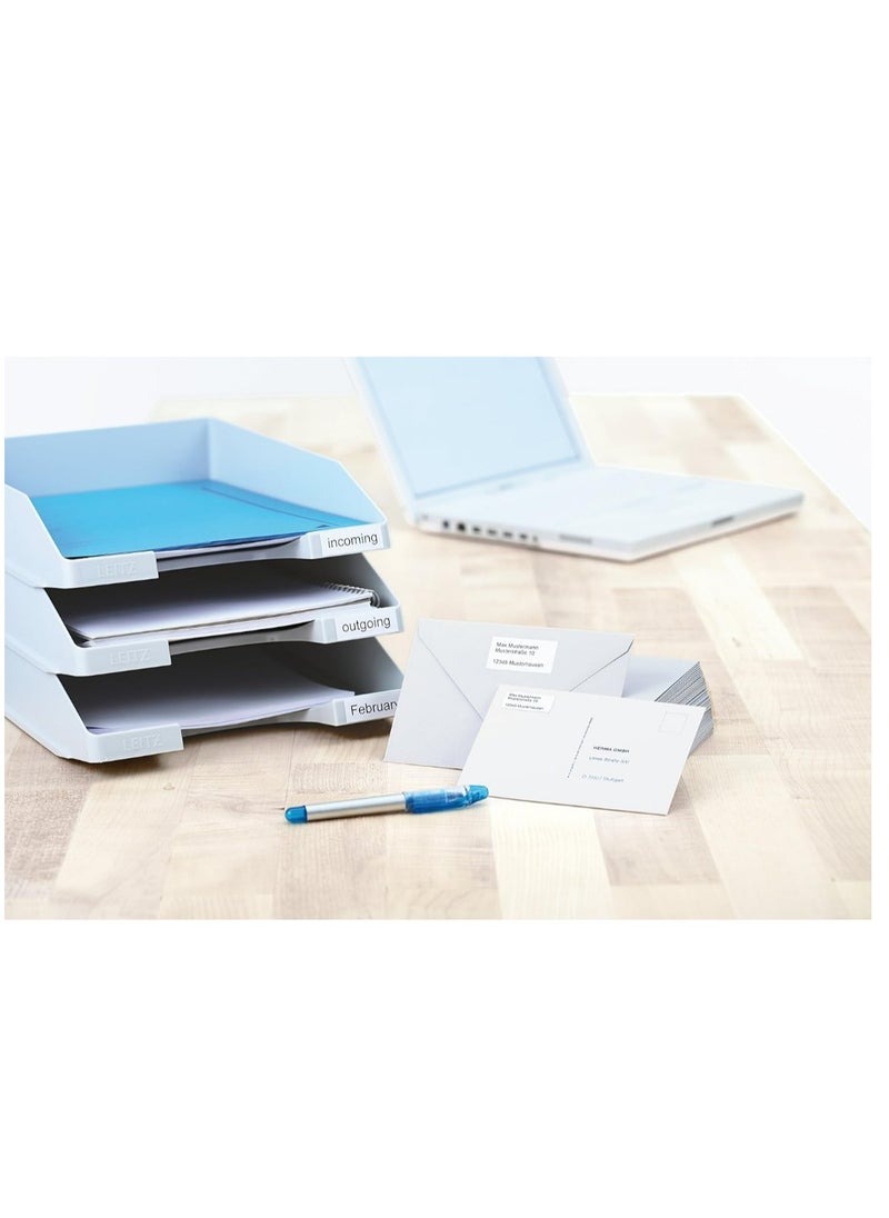 Herma Herma Multi-Purpose Self-Adhesive Labels, 56 Labels Per A4 Sheet, 100 Sheets, 52.5 x 21.2mm, 5600 Labels, Blank Universal Labels, Adhesive Labels for Laser and Inkjet Printers, White  - Image 3