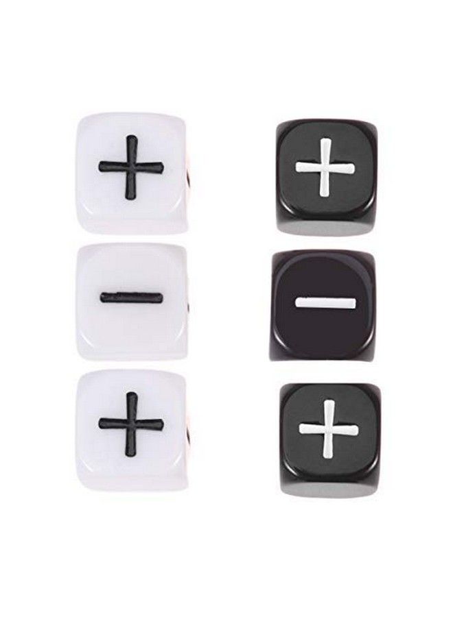 Toyvian Teacher Dice Set Math Operation Calculation Dice Minus Sign Plus Sign Dice Toys For Kids Classroom Teaching Supplies Bar Game Prop 6Pcs - Image 1