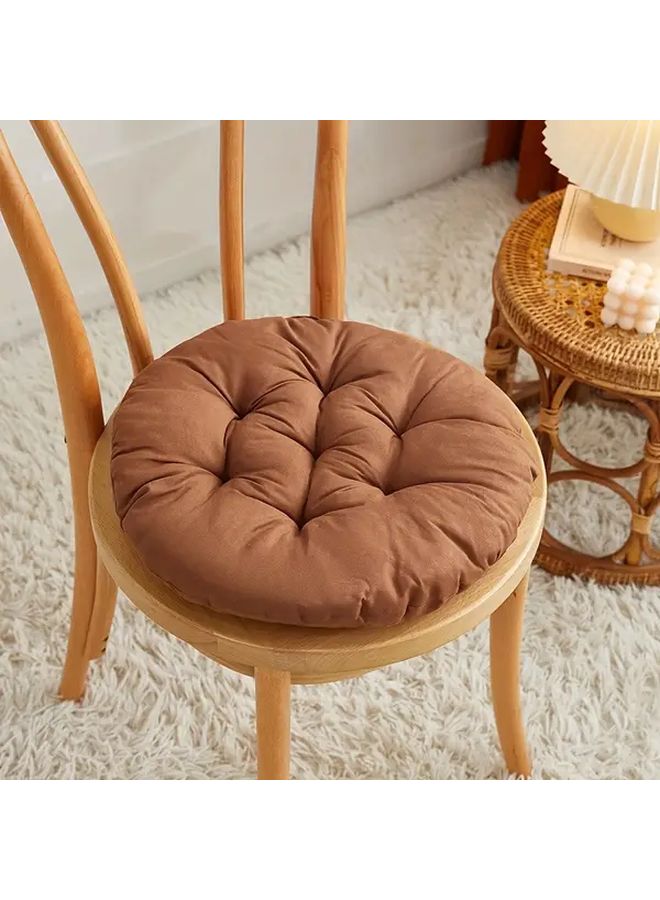 3pcs Yellow Super Soft Thickened Round Chair Cushions For Dining Office And Student Seat - Image 1
