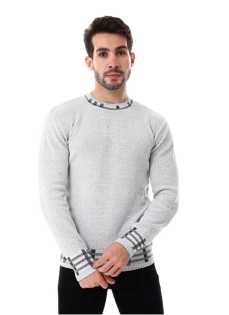 Caesar Wool Mens Pullover With Multi Design  - Image 1