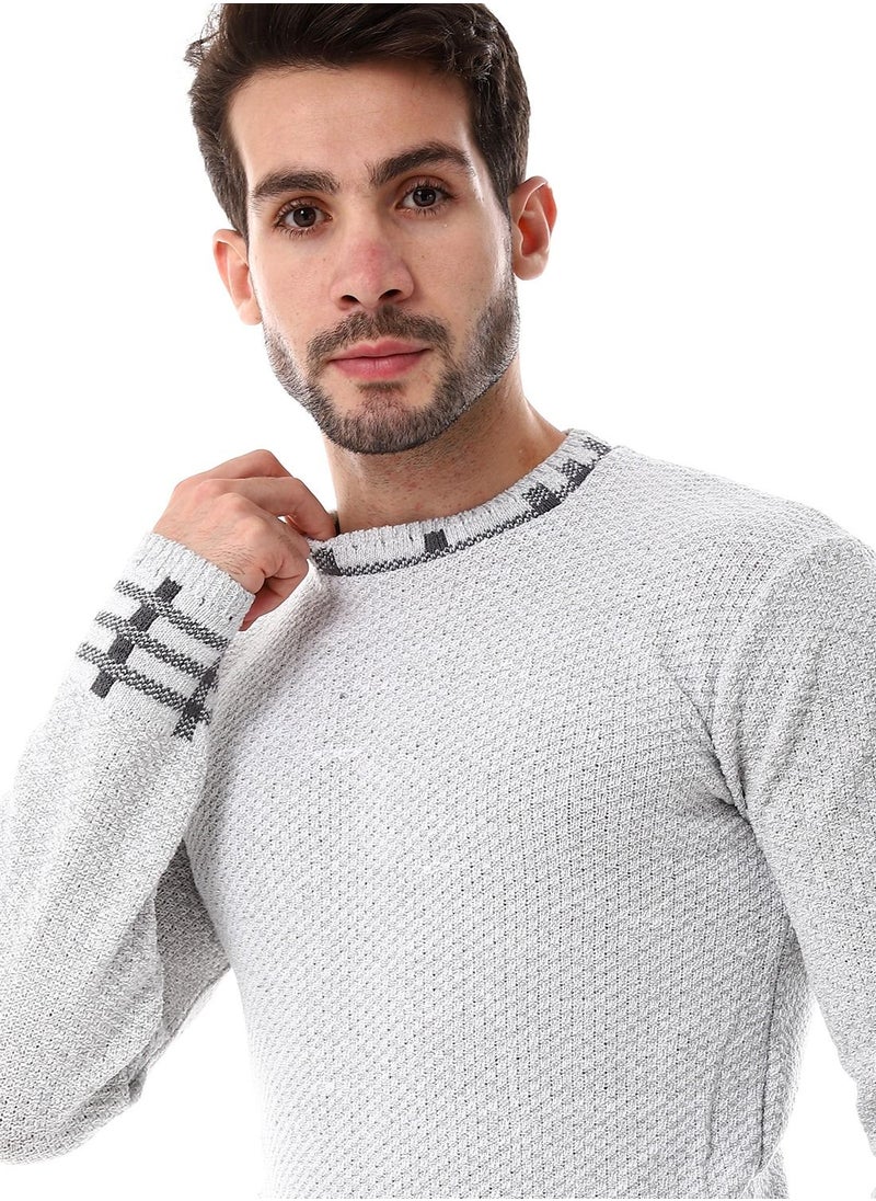 Caesar Wool Mens Pullover With Multi Design  - Image 3