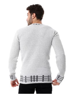 Caesar Wool Mens Pullover With Multi Design  - Image 4
