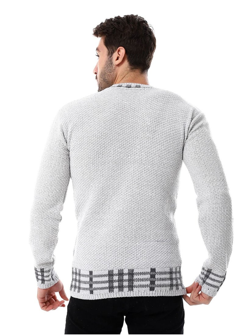 Caesar Wool Mens Pullover With Multi Design  - Image 4