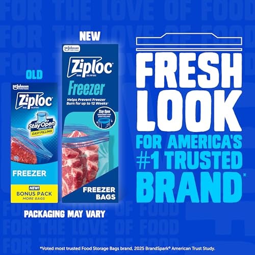 Ziploc Gallon Food Storage Freezer Bags StandUp Bottom Easy to Fill 16 Count Packaging May Vary - Image 5