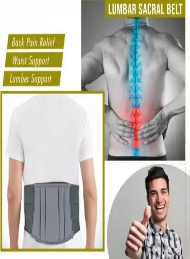 Orth Lumber Sacral Spine Support LS Belt For Back Pain Relief | Lower Back Support Belt For Men and Women, Medium Size 32-36 Inch - Image 3