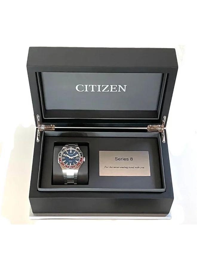 CITIZEN Men's Mechanical Men Blue Stainless Steel Strap Strap - NB6030-59L