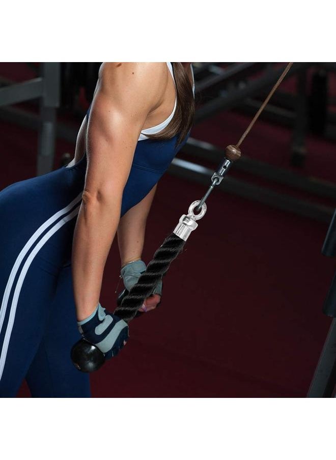 yongsheng Tricep Rope Pull Down,Heavy Duty Triceps Kit Easy to Grip & Non Slip Cable Attachment Ideal for Home Gym Face Pulls Tricep Push Down  - Image 3
