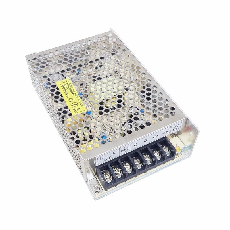 MX CCTV Power Supply 12V 5A – Metal Body SMPS Adapter | AC 220V to DC 12V Converter | Supports Up to 12 CCTV Cameras (Bullet, Dome, PTZ, DVR, NVR) | Security Camera Power Supply - Image 1