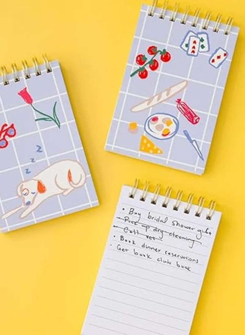 Kate Spade New York Park Picnic Spiral Notepad Set x3