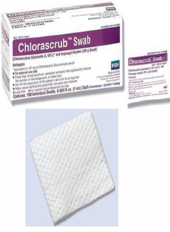 Pdi Chlorascrub Swabs - Model B10800 - Box of 100