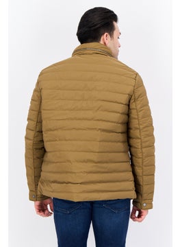 Jules Men Quilted Puffer Jackets, Dark Khaki  - Image 3