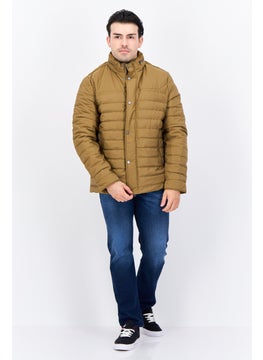 Jules Men Quilted Puffer Jackets, Dark Khaki  - Image 4