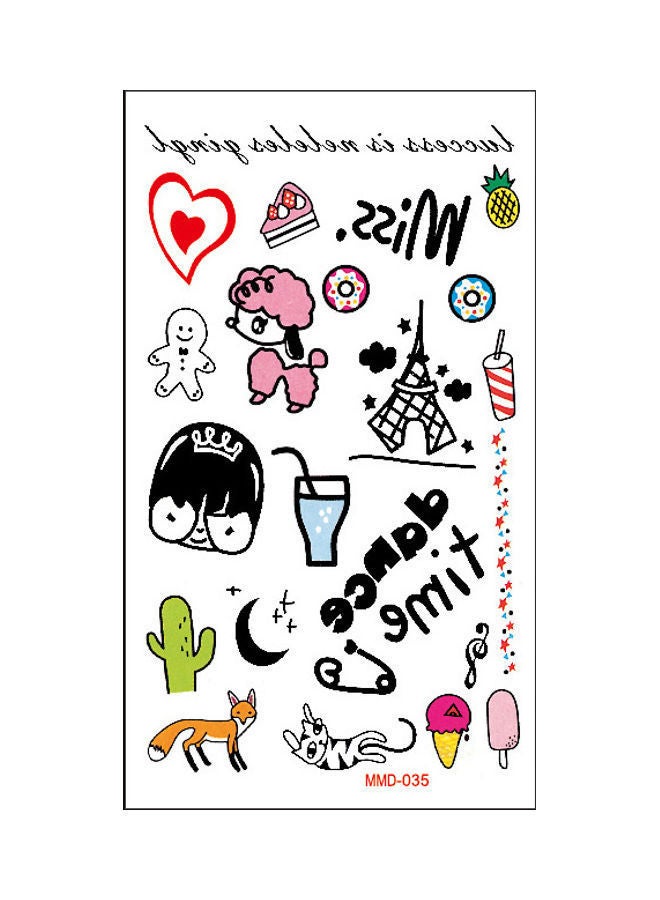 نيبمينينت ملصق تاتو مؤقت عصري مقاوم للماء متعدد الألوان - Image 1